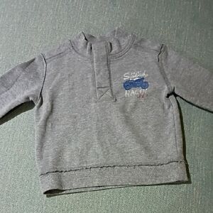 Cherokee Gray Sweatshirt with Blue Racing Design